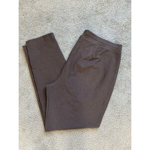 EUC Eileen Fisher Textured Pull-On Plus Size Pants in Taupe | Size XL